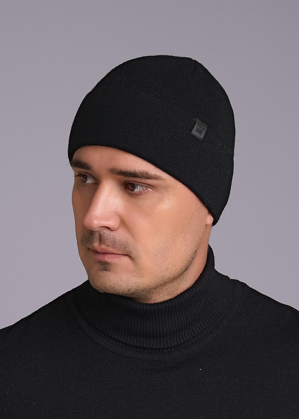 CLE 433979шв флис Шапка мужская 433979шв флис чёрный