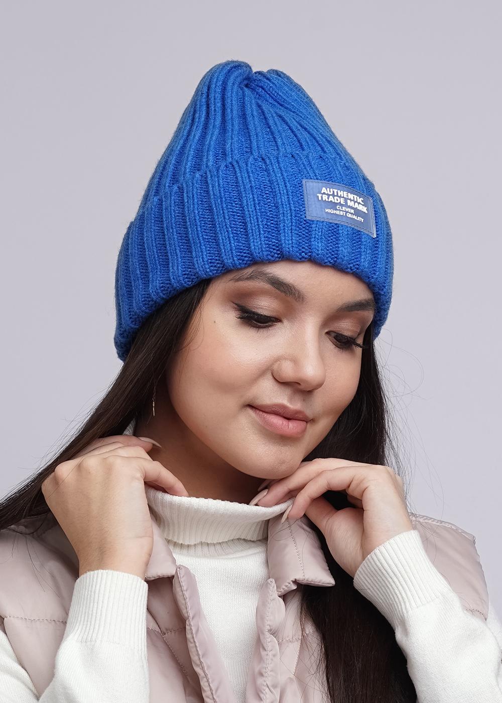 Ст.цена 490р CLE 533738аш Шапка женская 533738аш св.синий