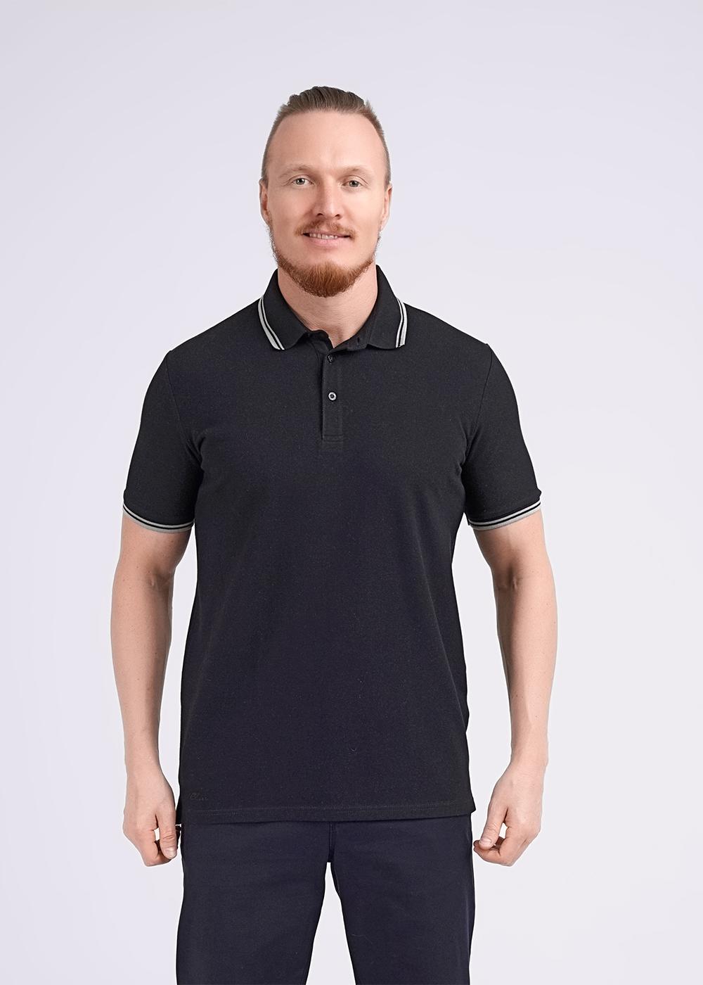 CLE 600432з Поло мужское 600432з чёрный