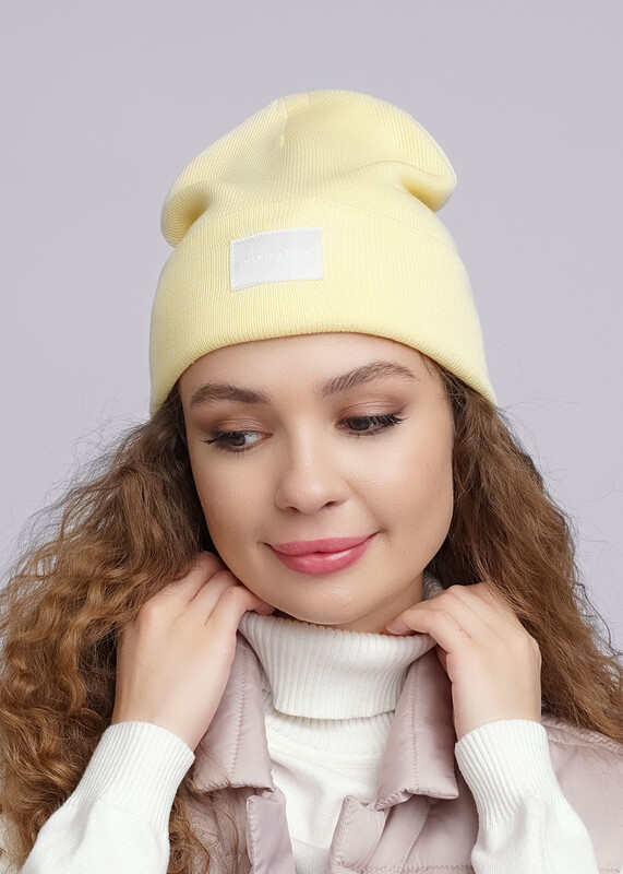 Ст.цена 360р CLE 102880ха Шапка женская 102880ха св.жёлтый