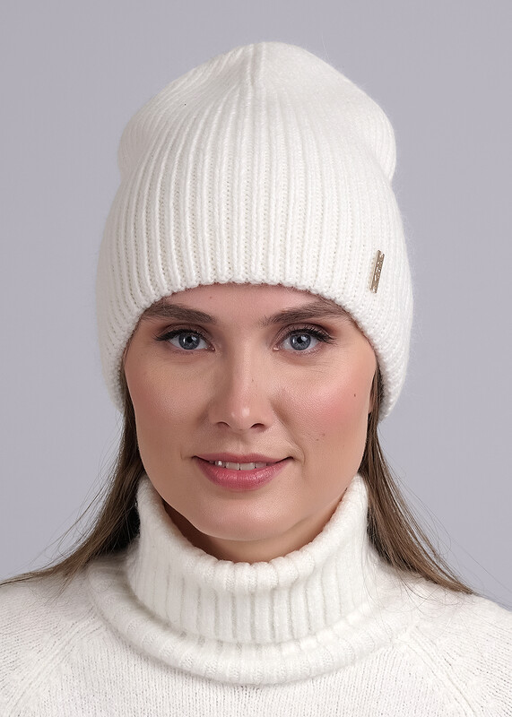 CLE 444145паш Шапка женская 444145паш молочный