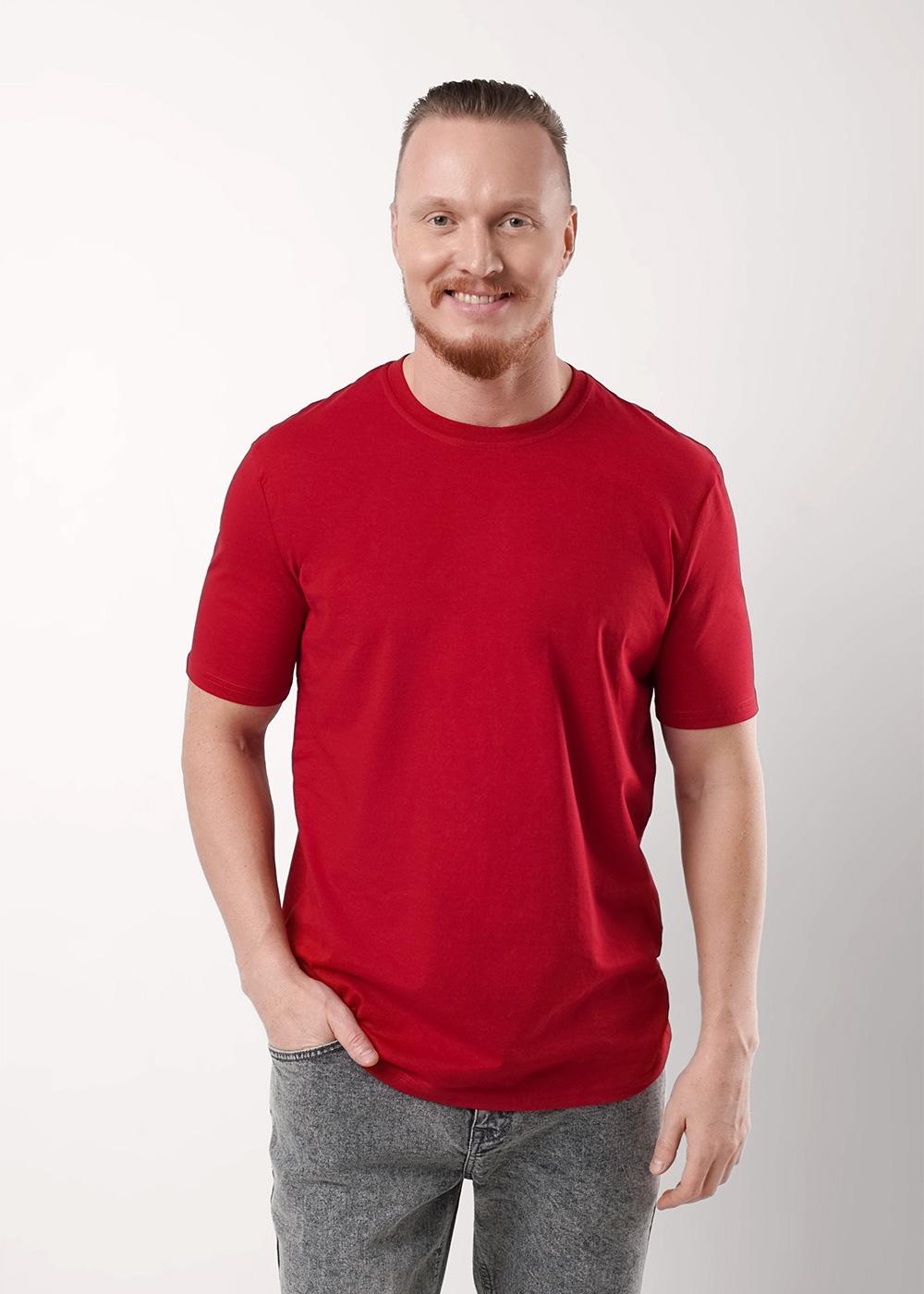 ЭЙС 600311кк Футболка мужская 600311кк т.красный