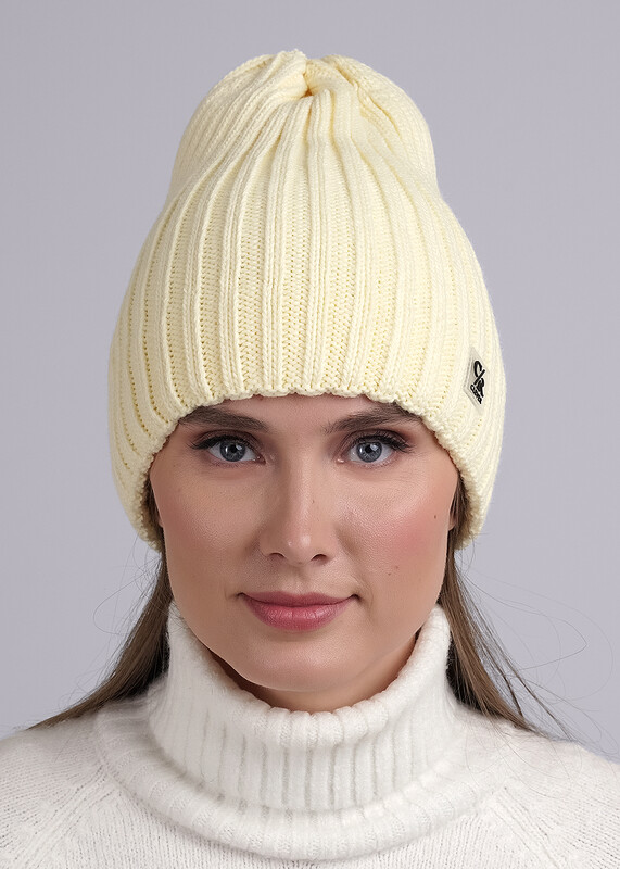 CLE 433935ап Шапка женская 433935ап св.жёлтый