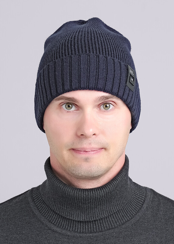 CLE 433875вн Шапка мужская 433875вн т.синий