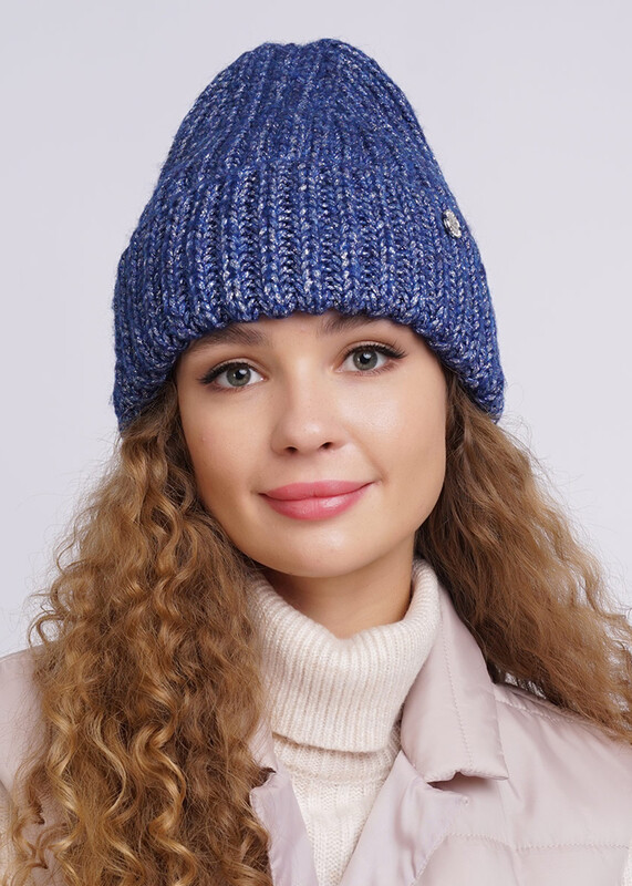 Ст.цена 940р CLE 102975паш Шапка женская 102975паш джинсовый