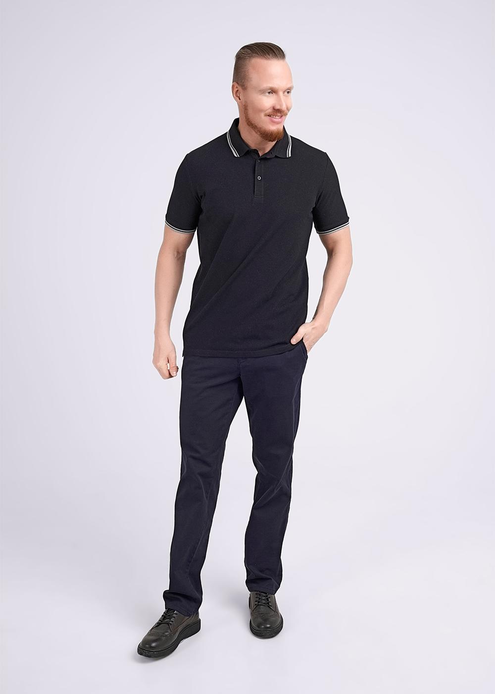 CLE 600432з Поло мужское 600432з чёрный