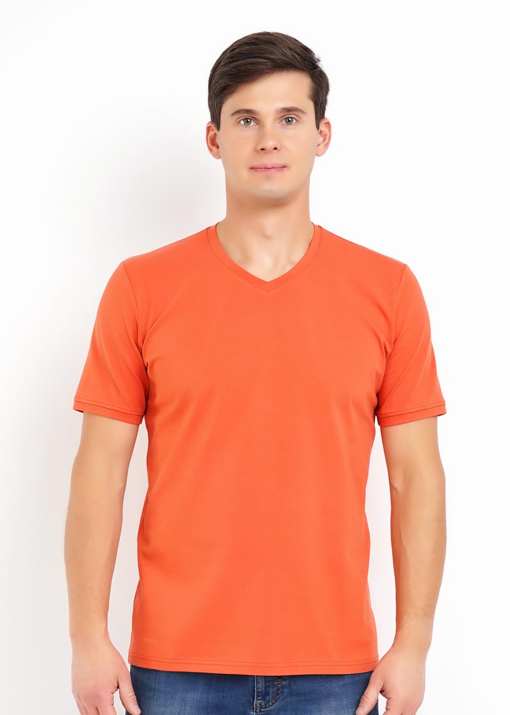 CLE 600431г_п Футболка мужская 600431г_п т.оранжевый