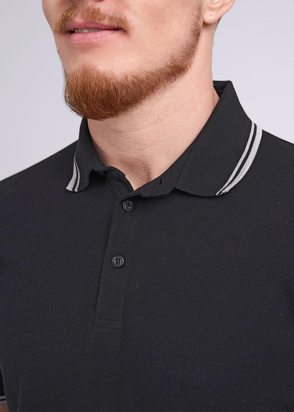 CLE 600432з Поло мужское 600432з чёрный