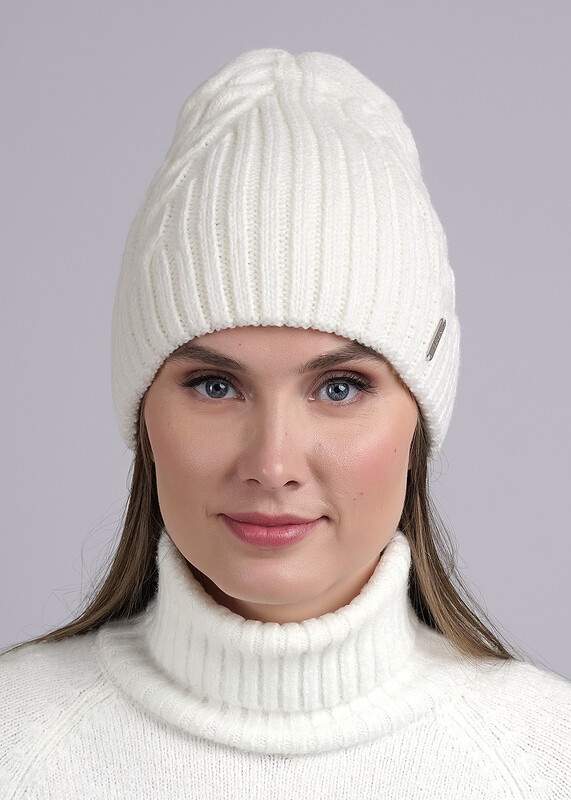 Ст.цена 440р CLE 444181ап Шапка женская 444181ап белый