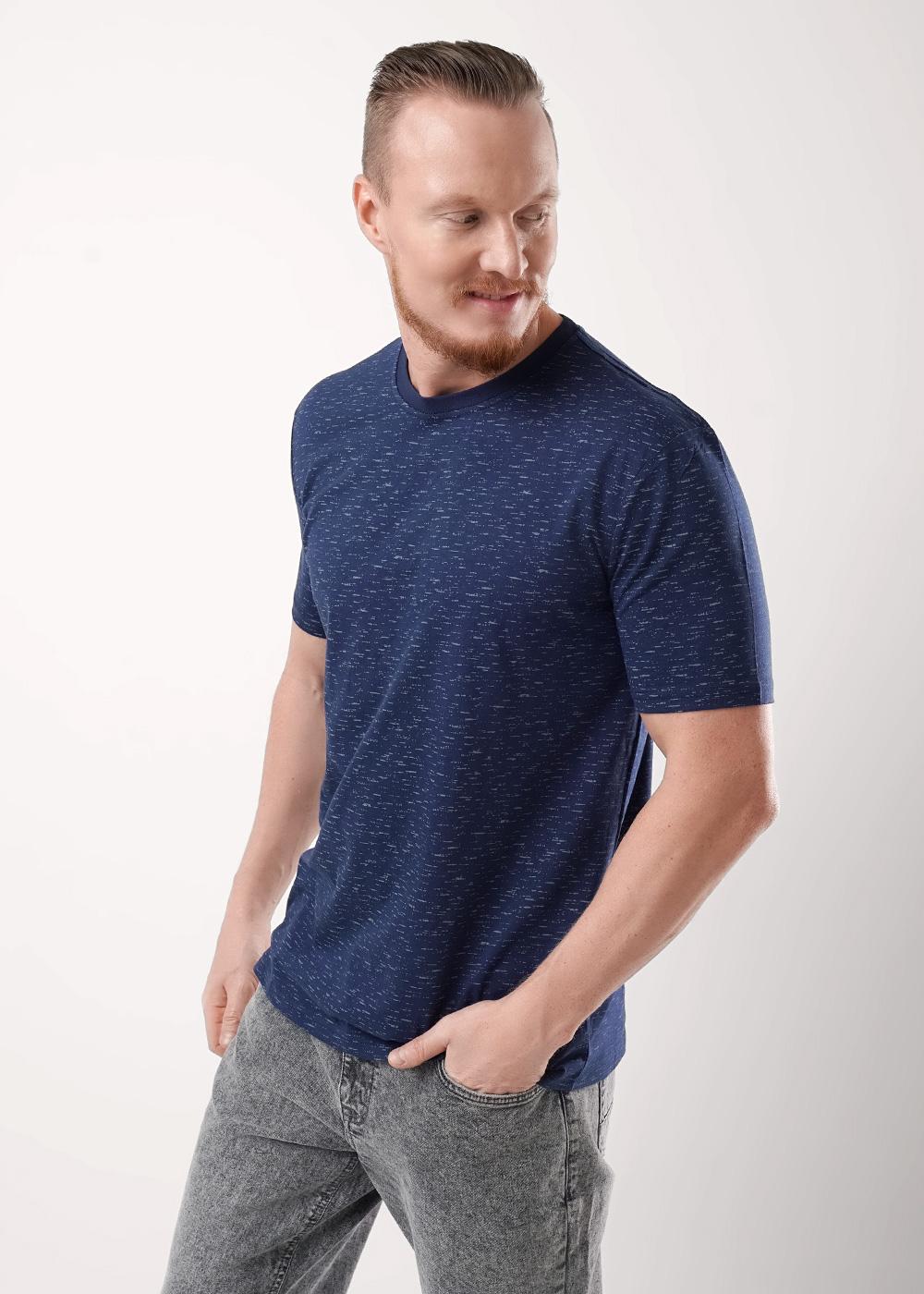 Ст.цена 549р ЭЙС 600311/1кн Футболка мужская 600311/1кн т.синий/серый