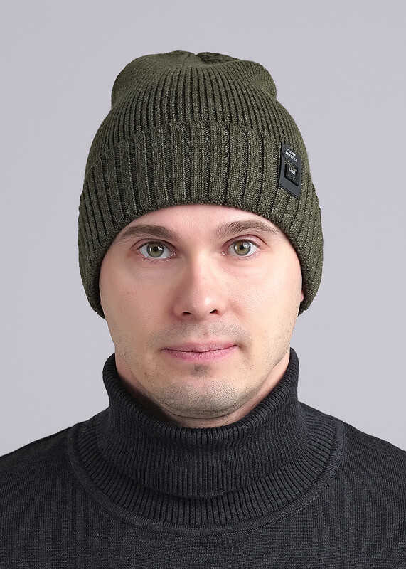 CLE 433875вн Шапка мужская 433875вн зелёный
