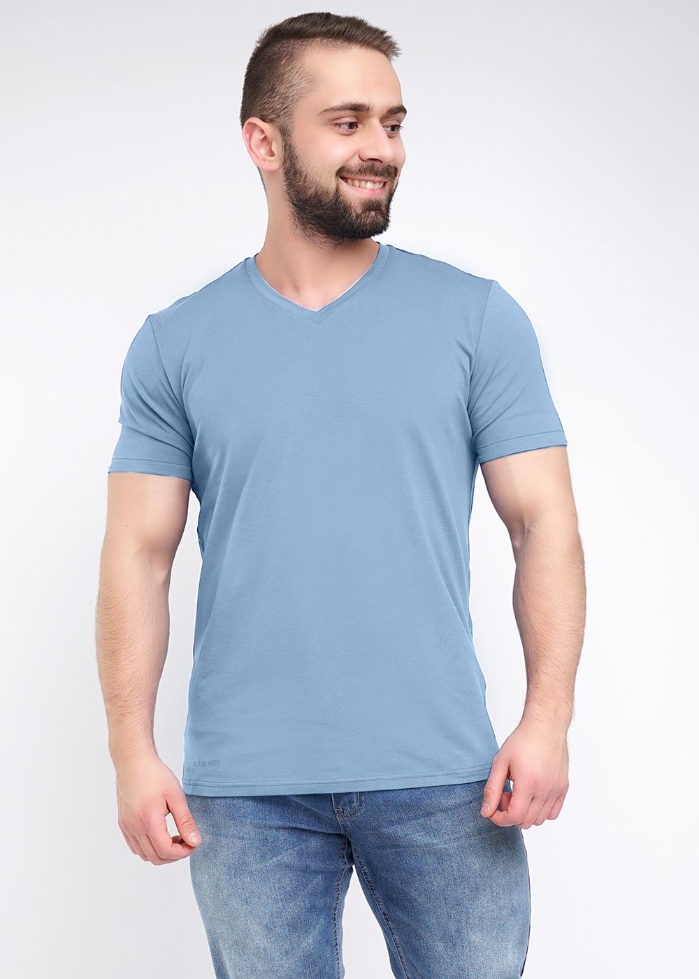 CLE 600431г. Футболка мужская 600431г. голубой