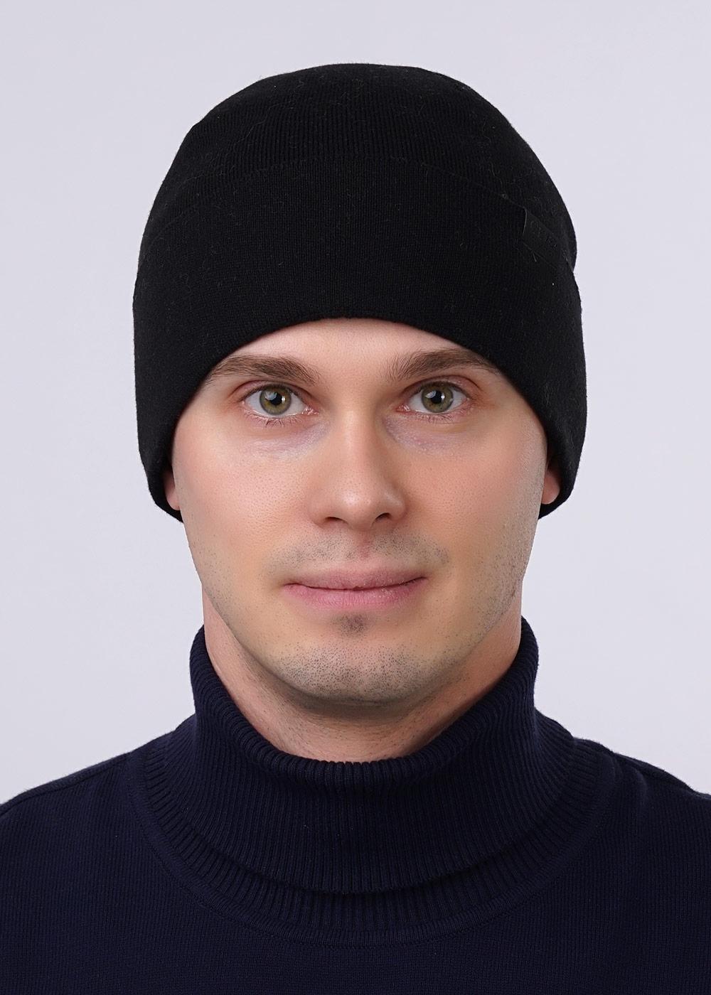 CLE 423524ха флис Шапка мужская 423524ха флис чёрный