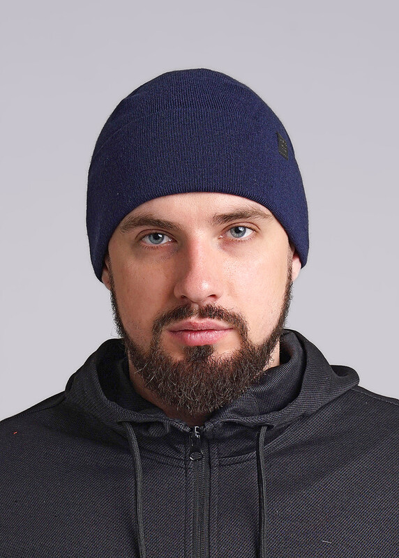 CLE 433979шв флис Шапка мужская 433979шв флис т.синий