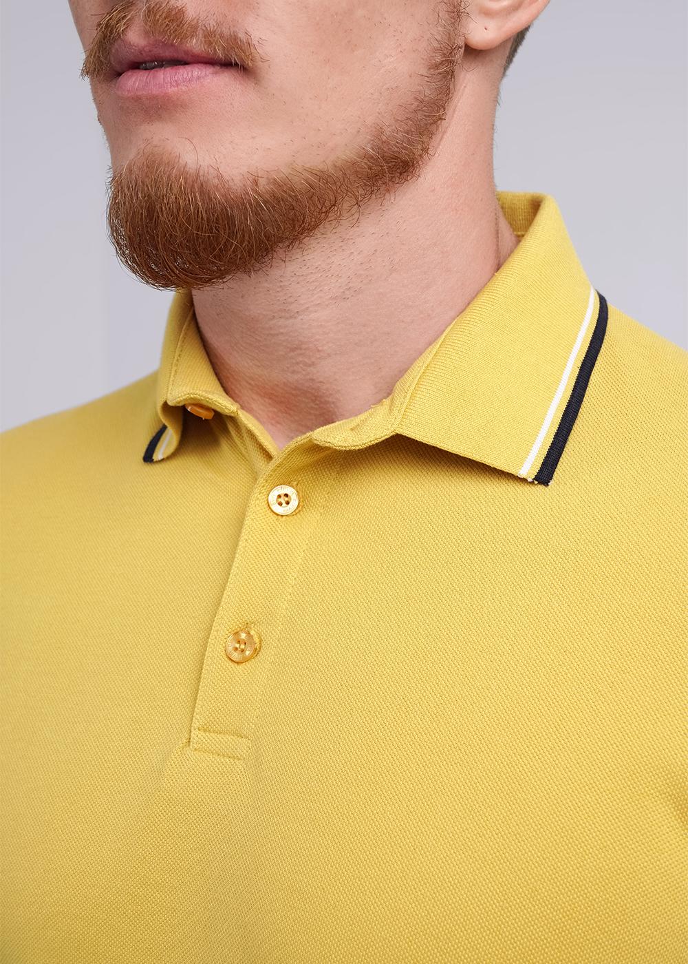 CLE 600432з Поло мужское 600432з горчичный