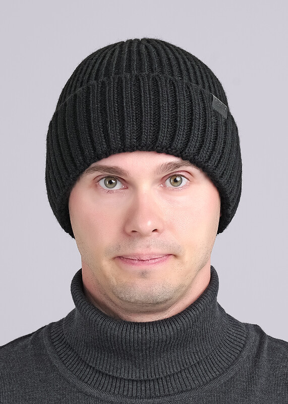 CLE 444161ап флис Шапка мужская 444161ап флис чёрный