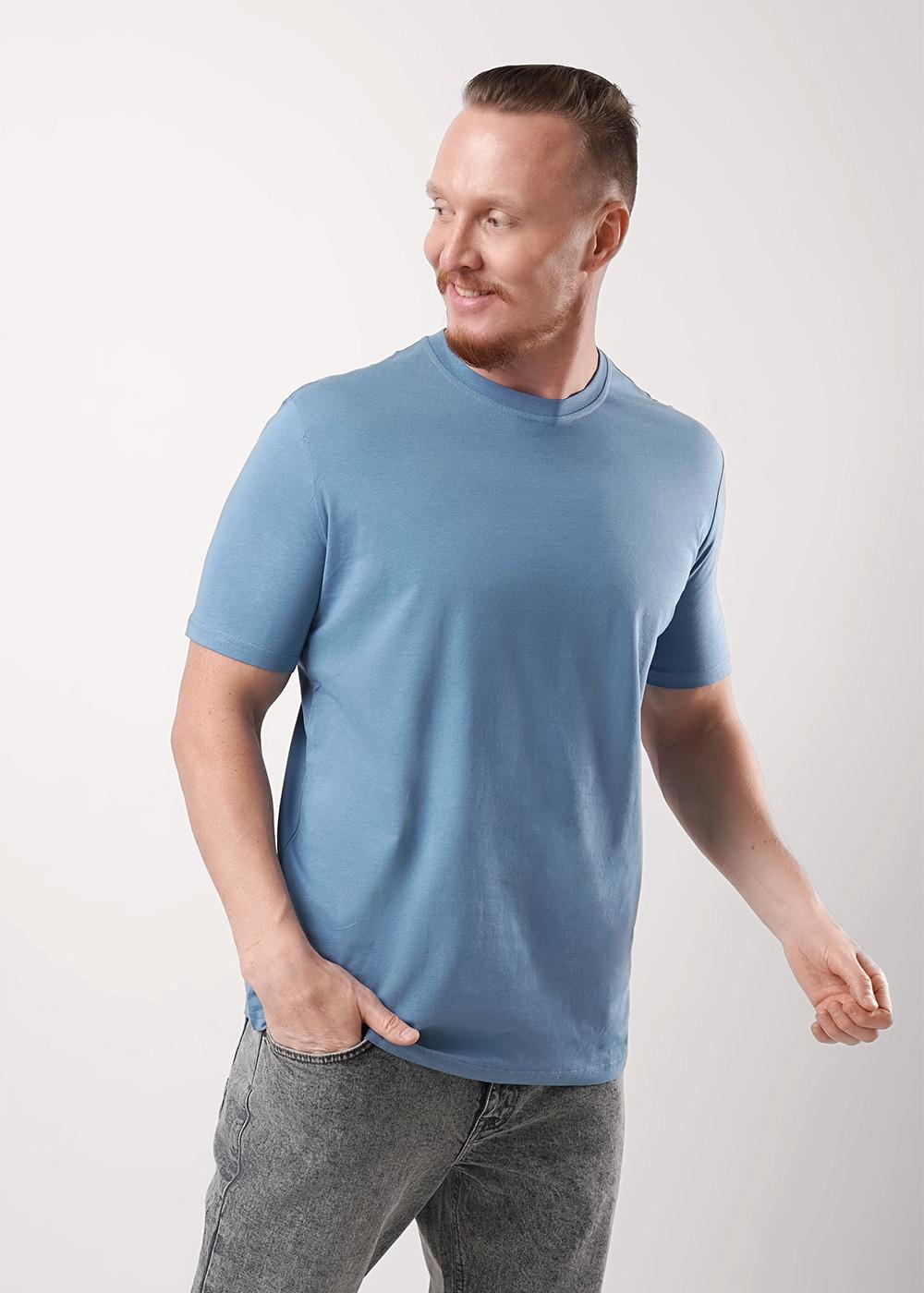 ЭЙС 600311кк Футболка мужская 600311кк т.голубой