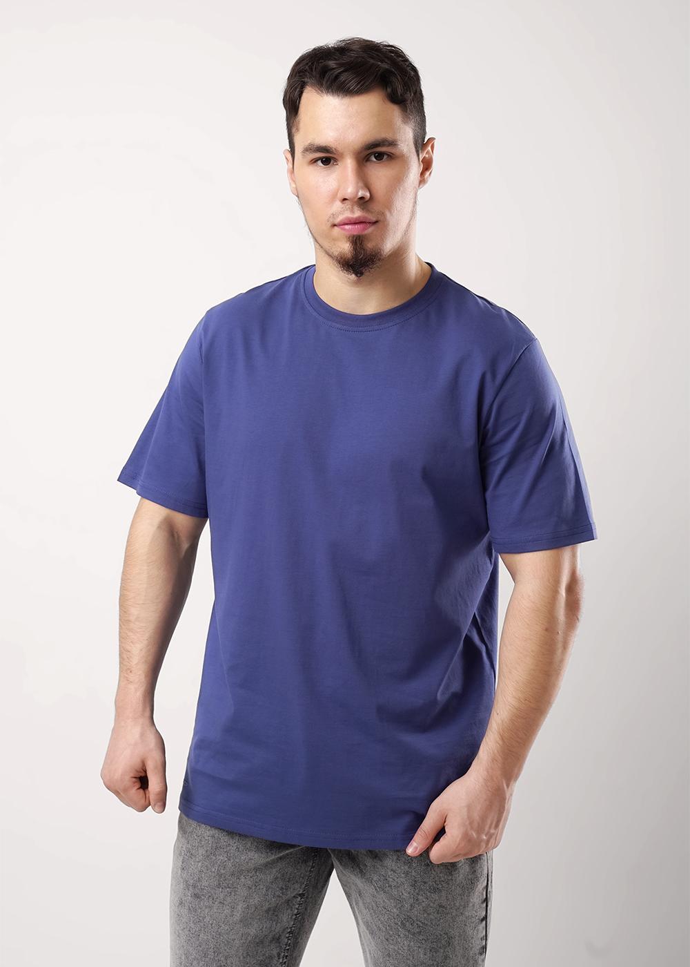 CLE 600351кд. Футболка мужская 600351кд. джинсовый