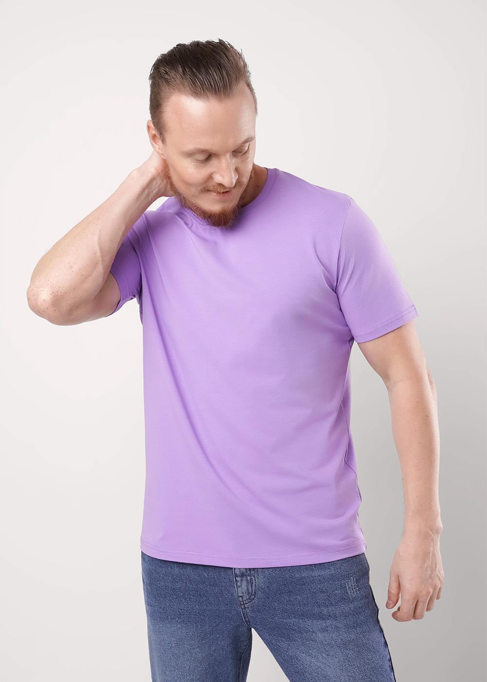 CLE 600309г Футболка мужская 600309г св.фиолетовый