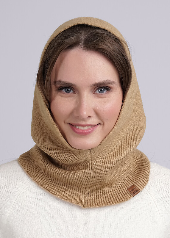CLE 444146ап Шапка женская 444146ап т.бежевый
