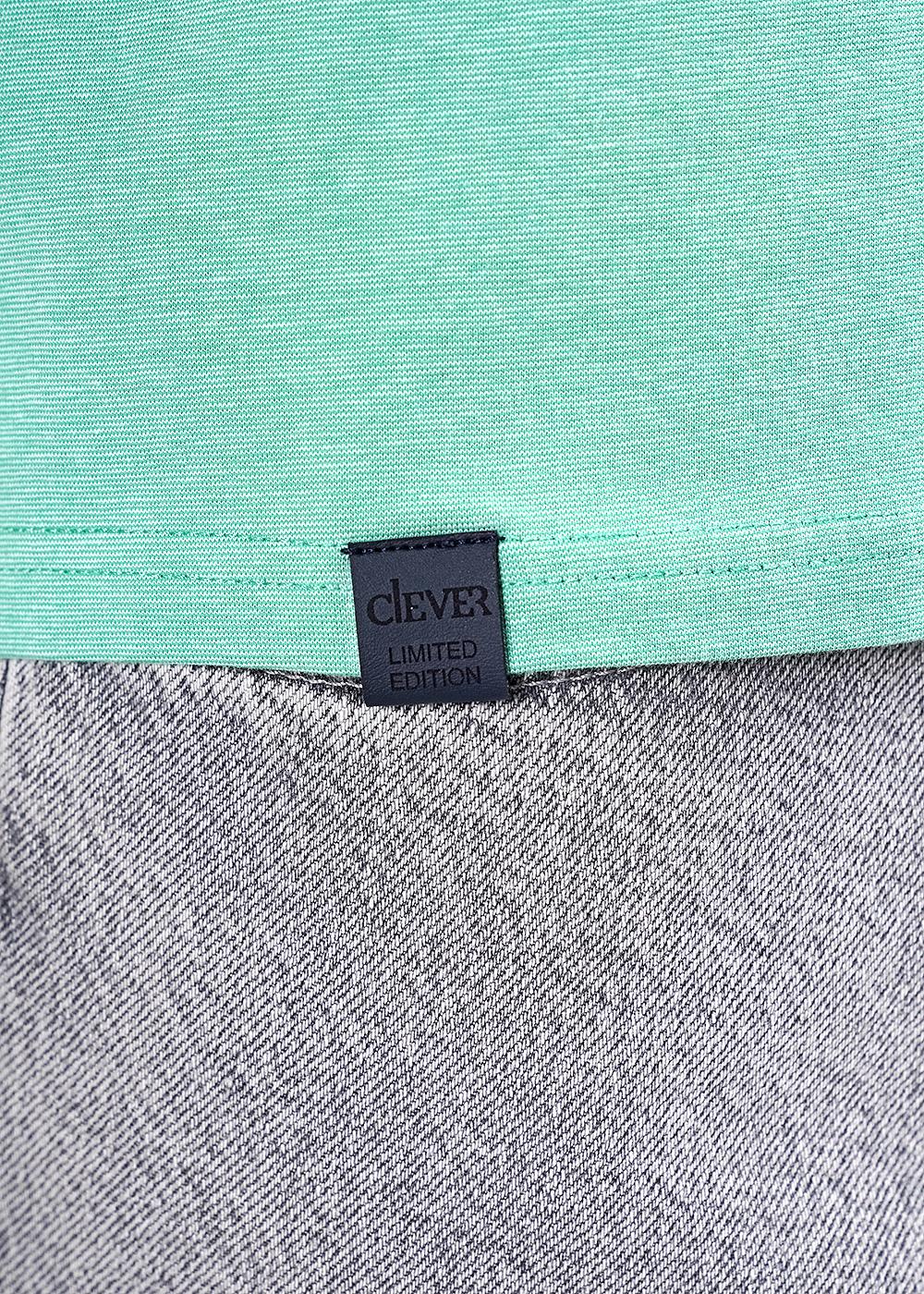 CLE 602213гн Поло мужское 602213гн зелёный/белый