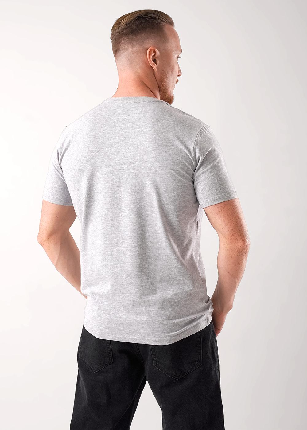 CLE 600309г Футболка мужская 600309г меланж серый