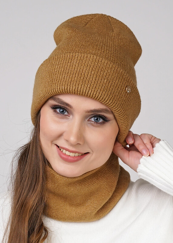 Ст.цена 410р CLE 413228ап Шапка женская 413228ап бежевый