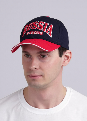 CLE 59 х/б кант Бейсболка 59 х/б кант т.синий/красный