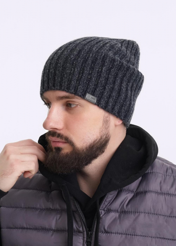 Ст.цена 400р CLE 433826ап Шапка мужская 433826ап т.синий/т.серый