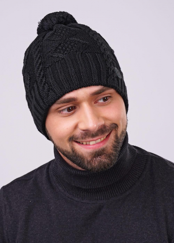 Ст.цена 369р CLE 601087аш Шапка мужская 601087аш чёрный