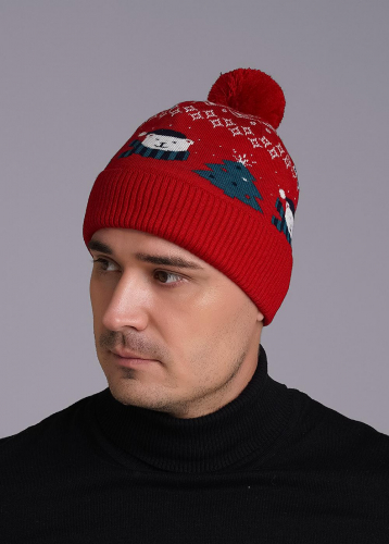 CLE 433976ак флис Шапка 433976ак флис бордовый