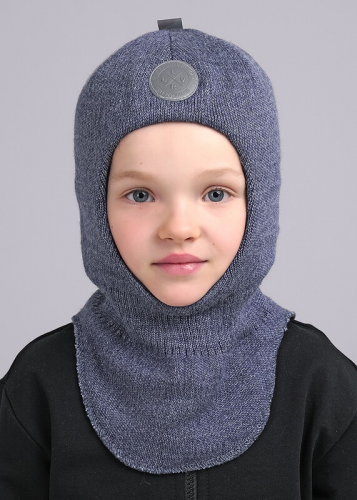CLE 433834ап флис Шапка детская для мальчика 433834ап флис джинсовый