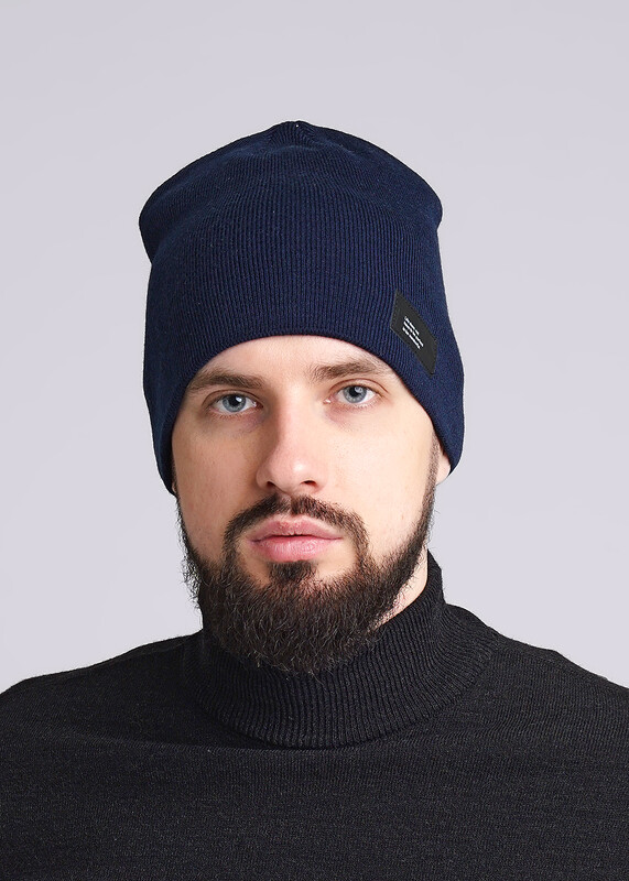 CLE 433902аш Шапка мужская 433902аш т.синий