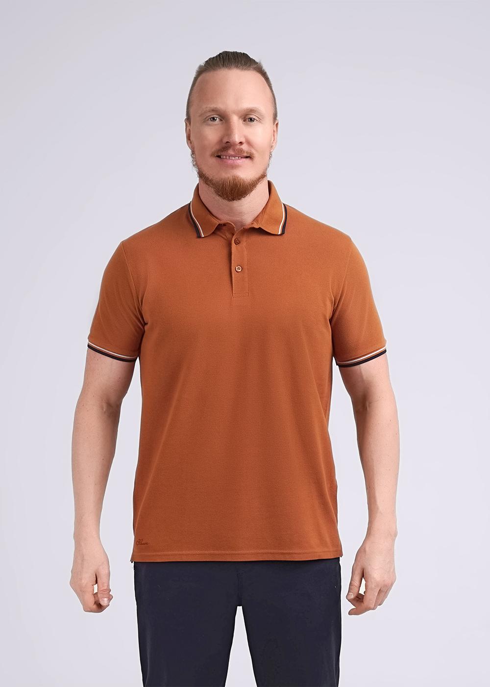 CLE 600432з Поло мужское 600432з коричневый