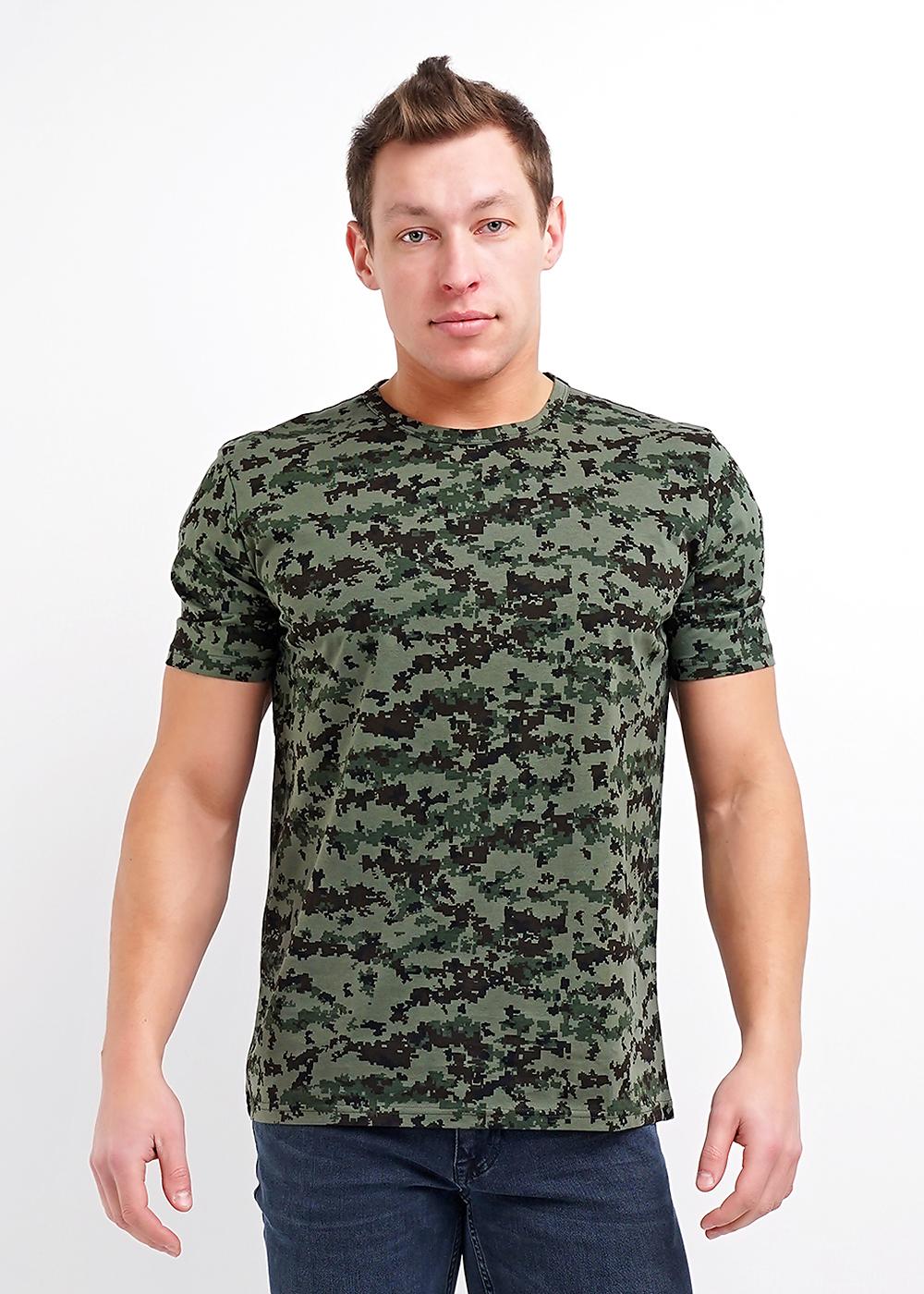 ЭЙС 600691и Футболка мужская 600691и т.коричневый/т.зелёный