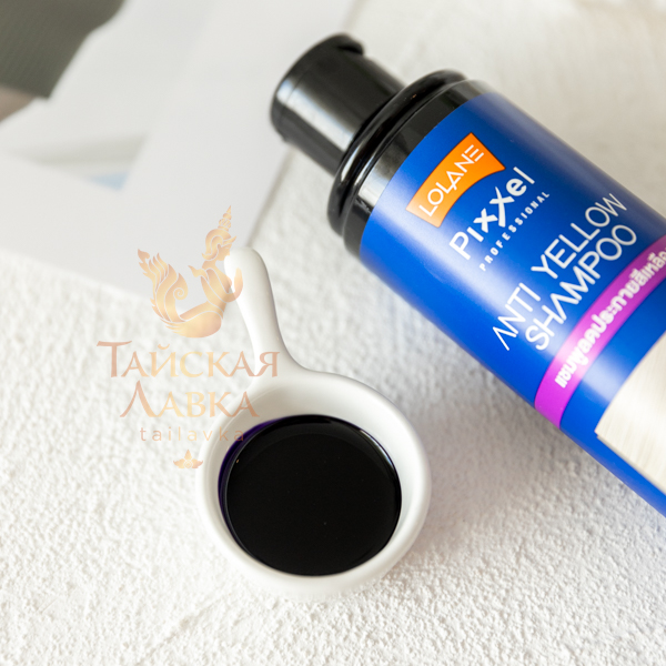 ШАМПУНЬ ДЛЯ НЕЙТРАЛИЗАЦИИ ЖЕЛТИЗНЫ С МАСЛОМ ИНКА ИНЧИ И ПАНТЕНОЛОМ LOLANE PIXXEL