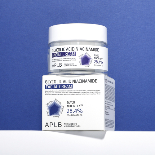 Крем для лица с гликолевой кислотой и ниацинамидом GLYCOLIC ACID NIACINAMIDE FACIAL CREAM (55 мл)