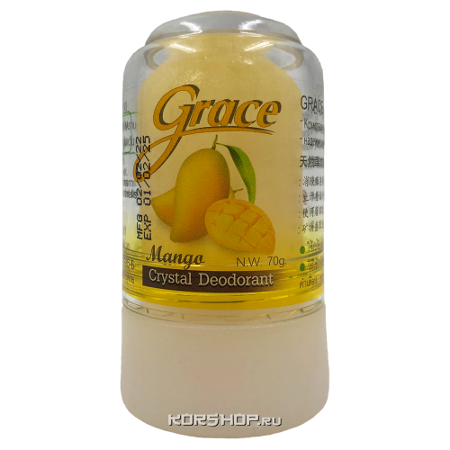 Дезодорант кристалл с манго Grace, Таиланд, 70 г Акция