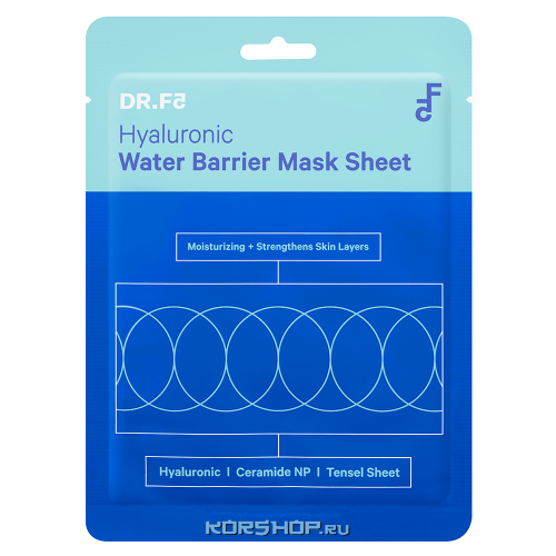 Экстра увлажняющая маска с гиалуроном Hyaluronic Water Barrier Mask Sheet DR.F5, Корея, 23 г Акция