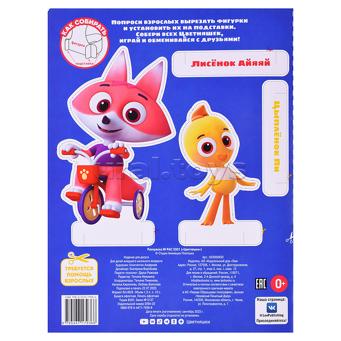 Раскраска № РАС 2301