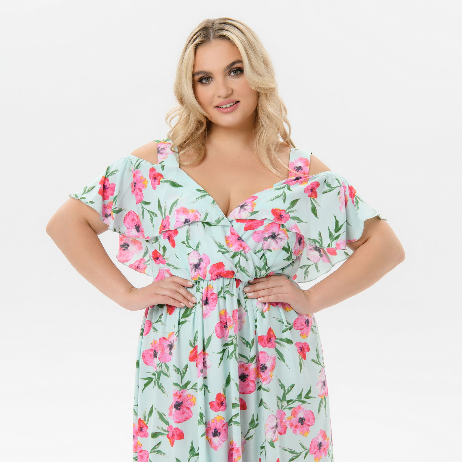 Платье из штапеля с