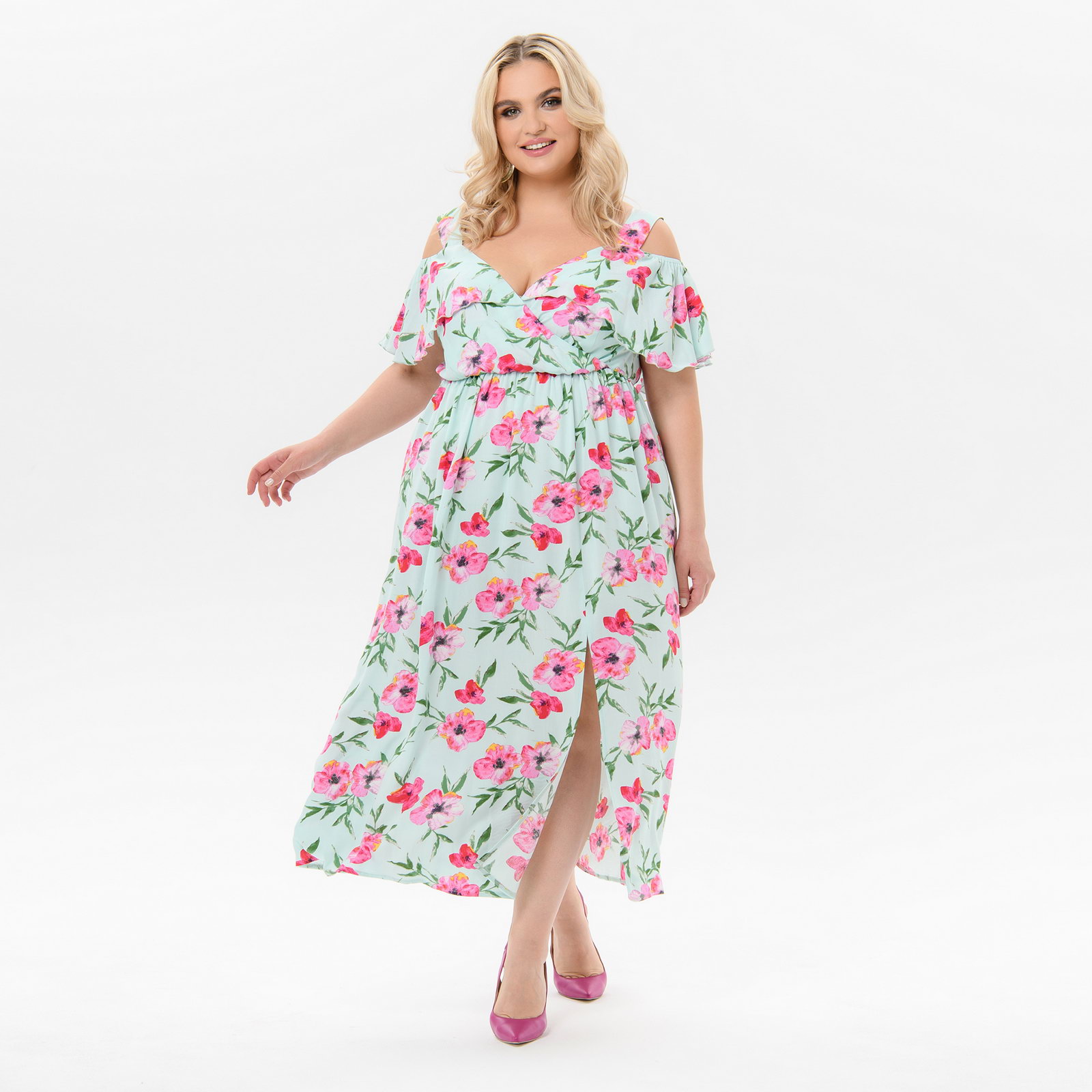 Платье из штапеля с