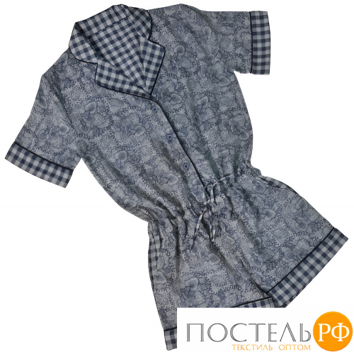 Комбинезон женский Laura 100 % хлопок deep blue (синий) L CASUAL AVENUE / Lappartement