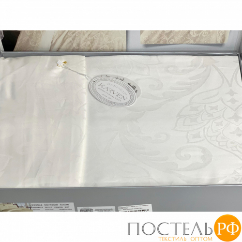 Постельное белье Karven жаккард семейный Damask Cream
