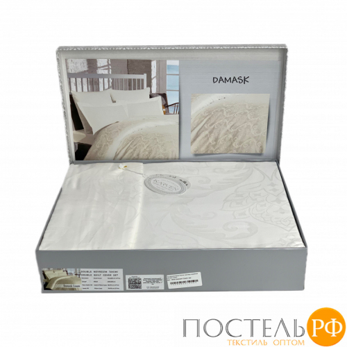 Постельное белье Karven жаккард семейный Damask Cream