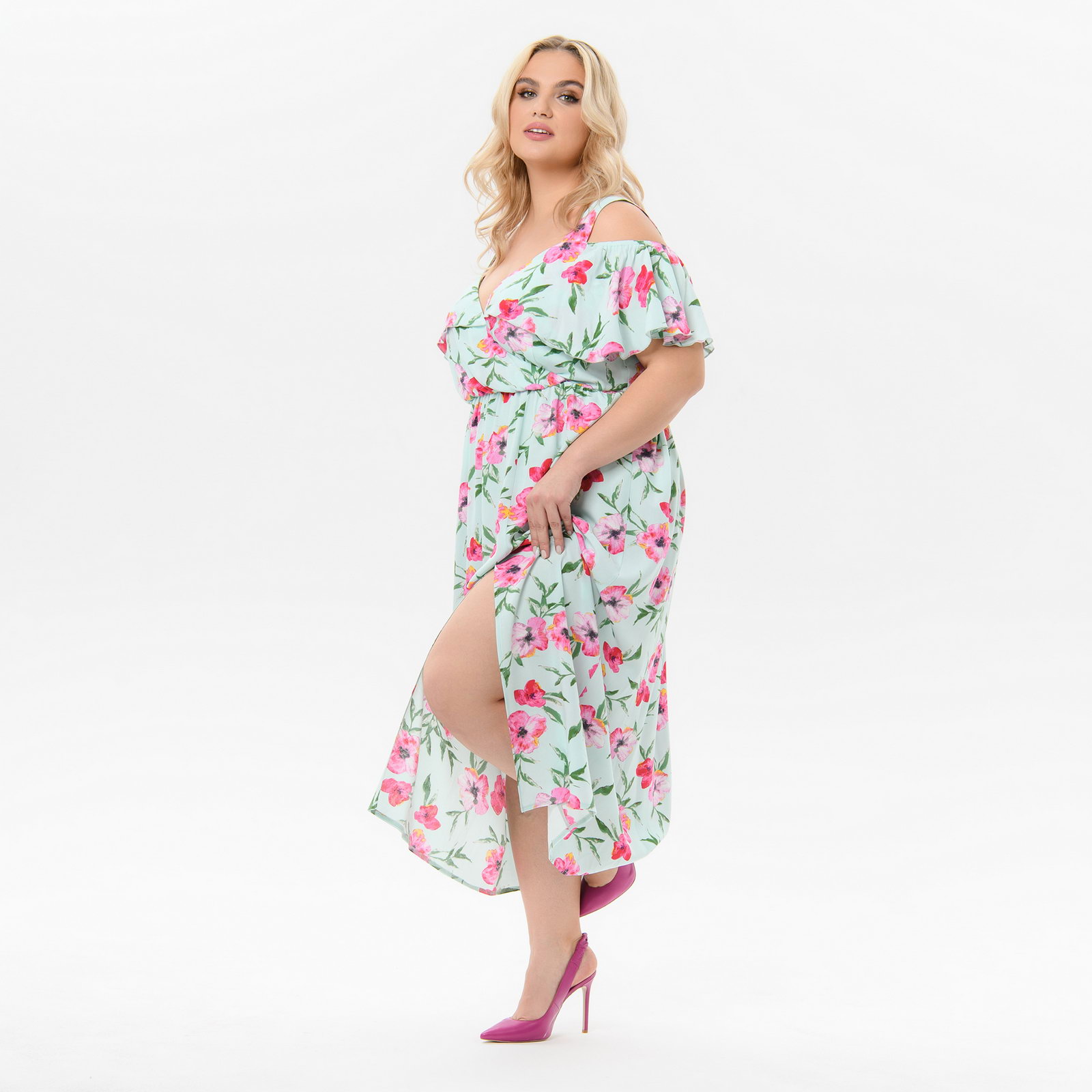 Платье из штапеля с