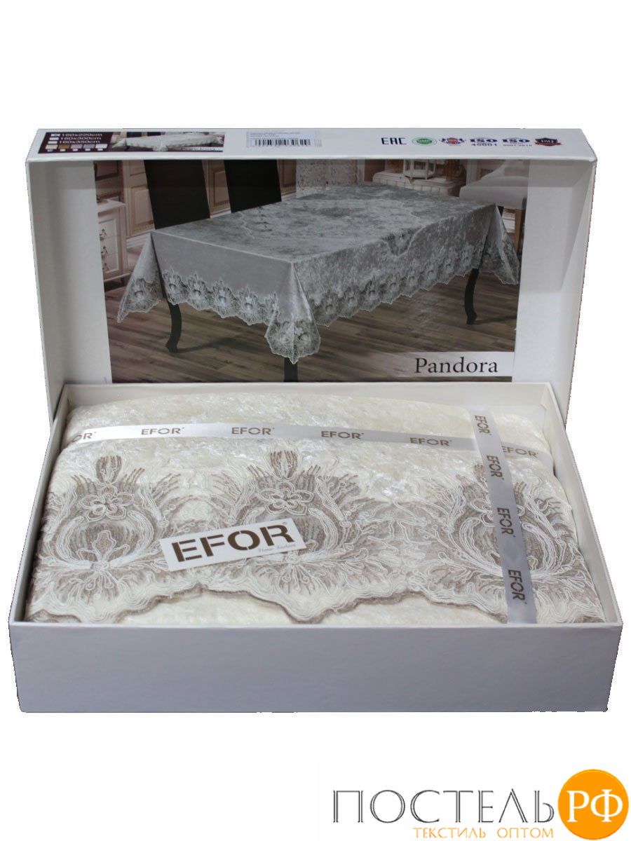 SK-316/04 Скатерть EFOR PANDORA 160*220 прямоугольная кремовый