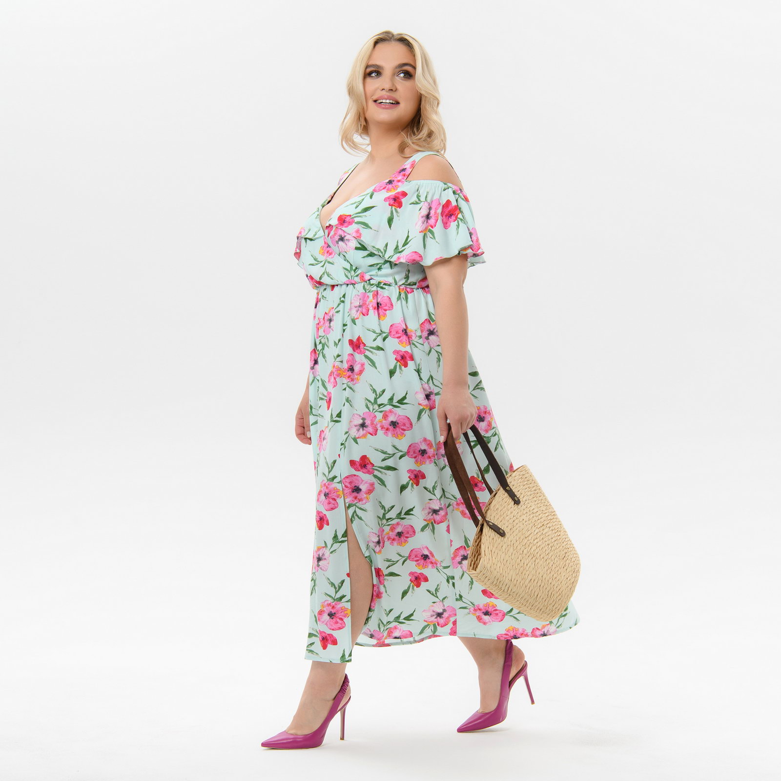 Платье из штапеля с