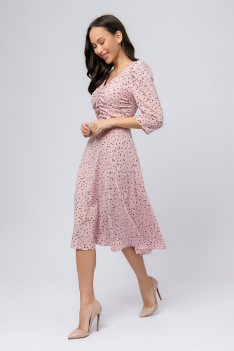Платье 1001 DRESS #831759Пыльная роза (принт)