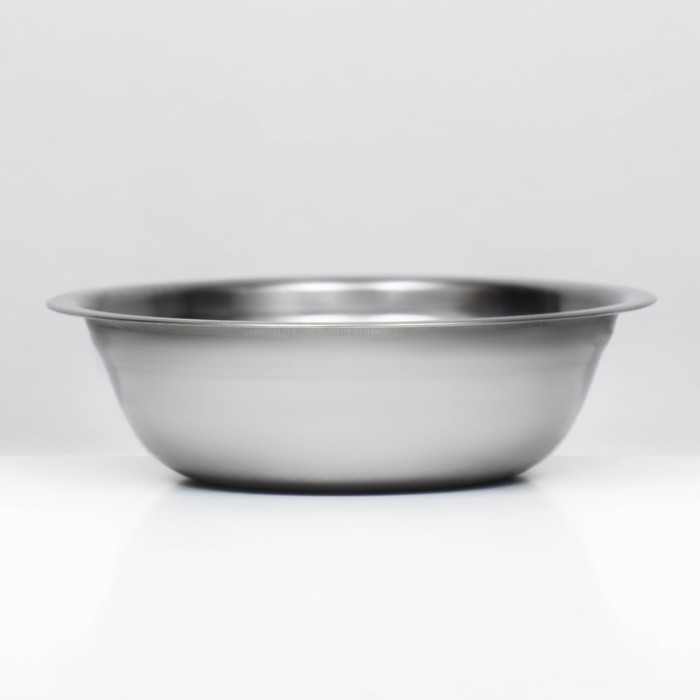 Миска металлическая эконом, 0.35 л, 13×4.5 см